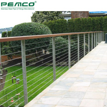 Exterior Stainless Steel Wire Rope Balustrade Deck Cable Railing Balusters Neare Me